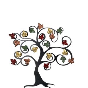 Albero della vita marrone (rame,oro,rosso,verde)