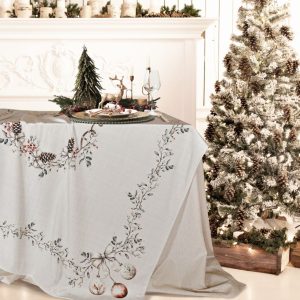 ANVERSA Tovaglia Winter gold 25 150x320