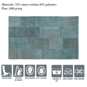 WMD Tappeto Ambiente 76x150 Menta